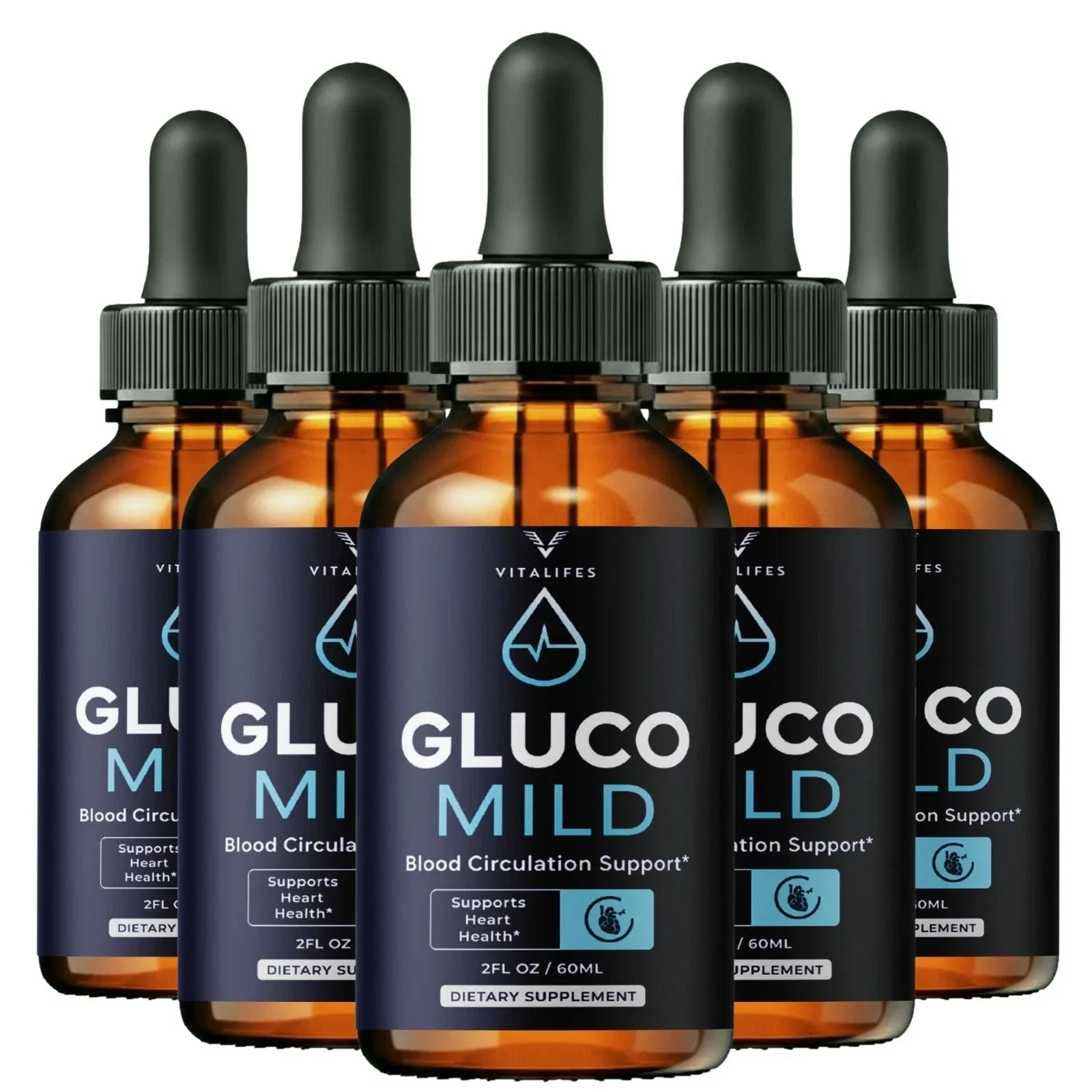The Gluco Mild 5 bottles pack